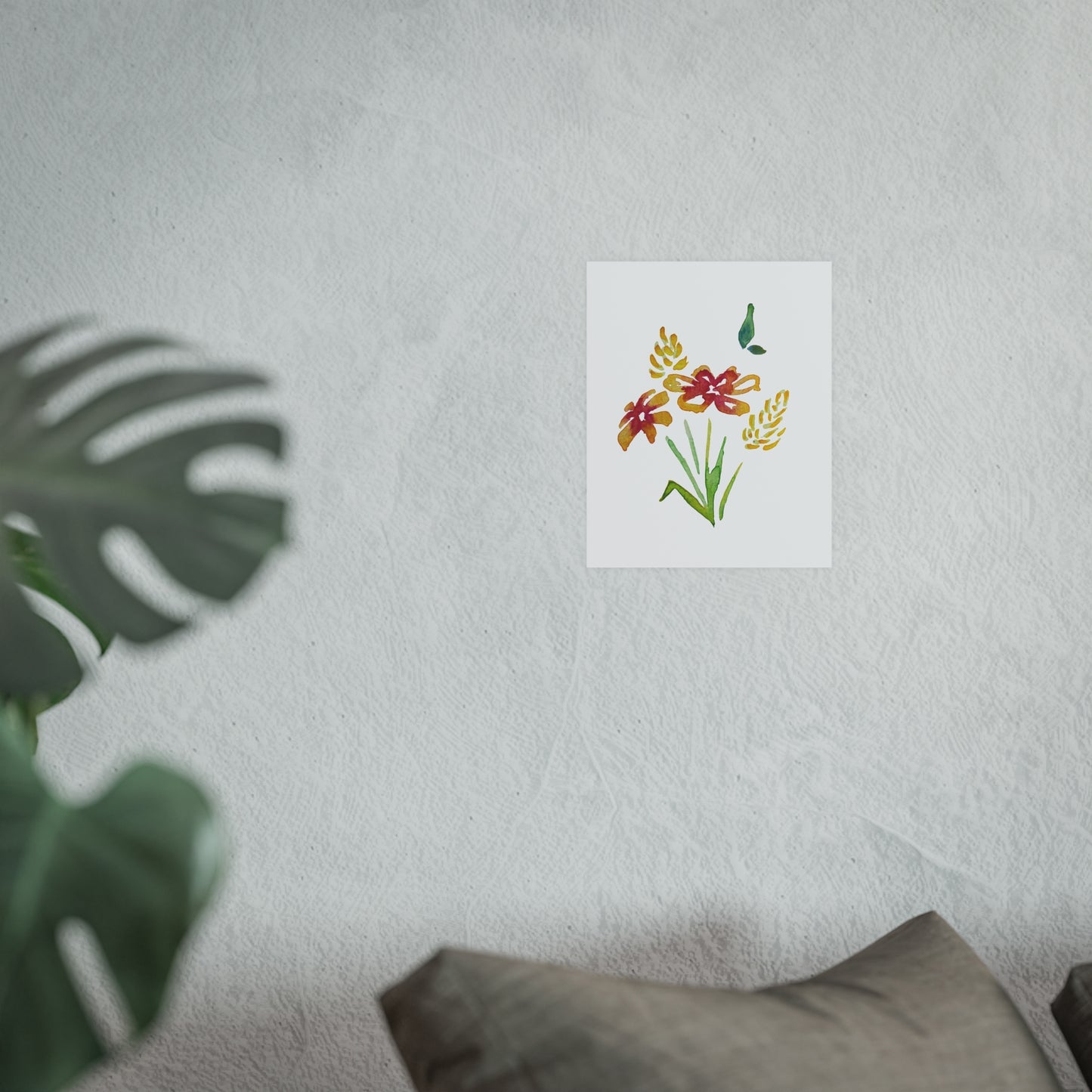 Watercolor Wildflower | Satin & Archival Matte