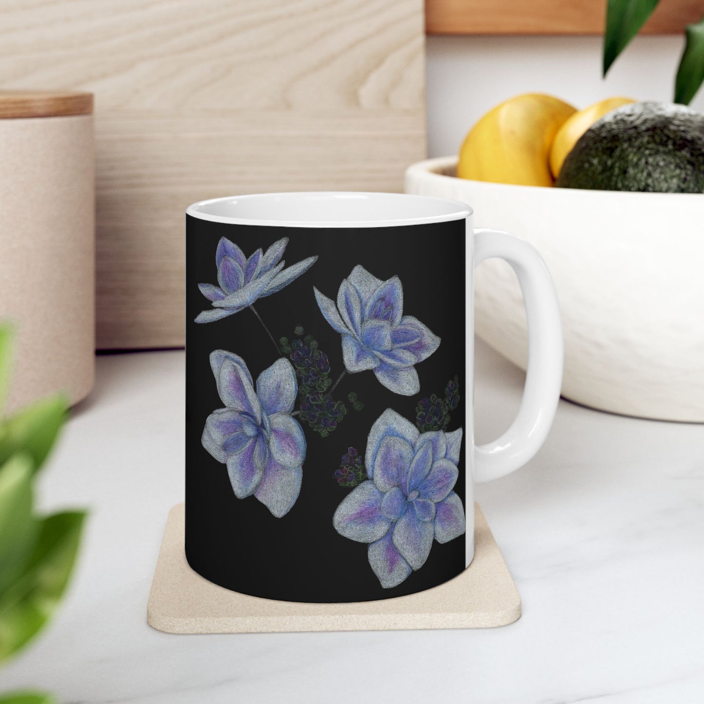Ceramic Mug | Stargazer Hydrangea Blooms