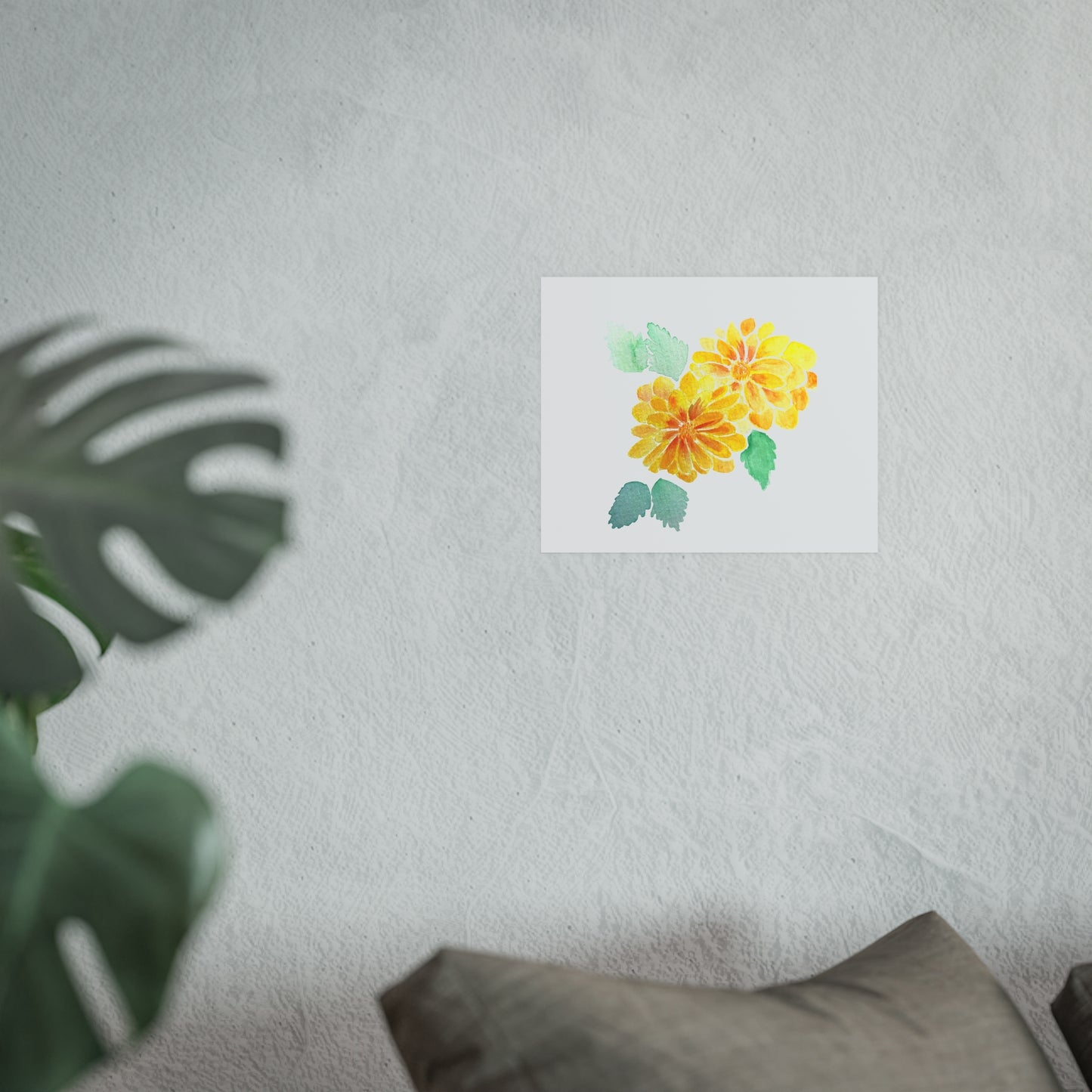 Apricot Redeye Dahlia | Satin & Archival Matte Prints