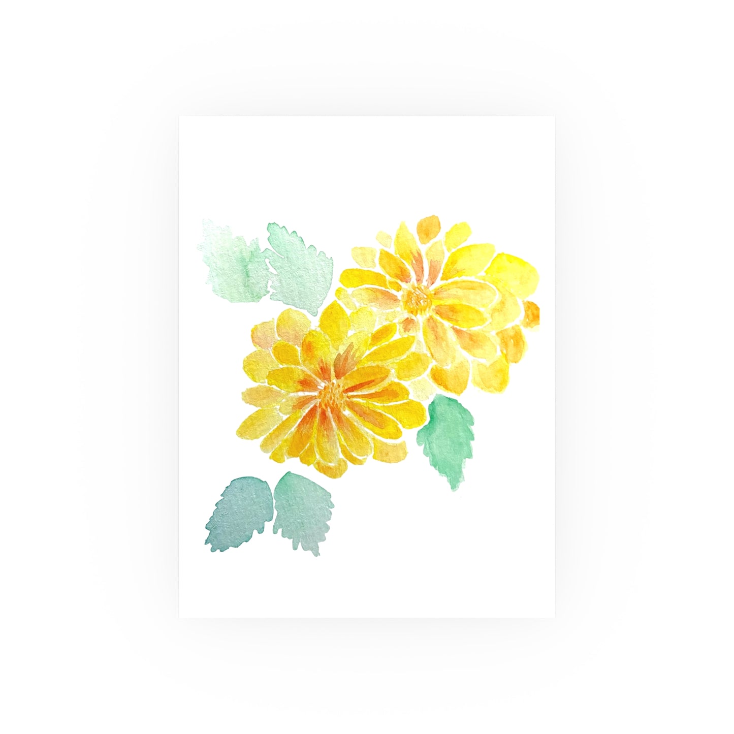 Apricot Redeye Dahlia | Satin & Archival Matte Prints