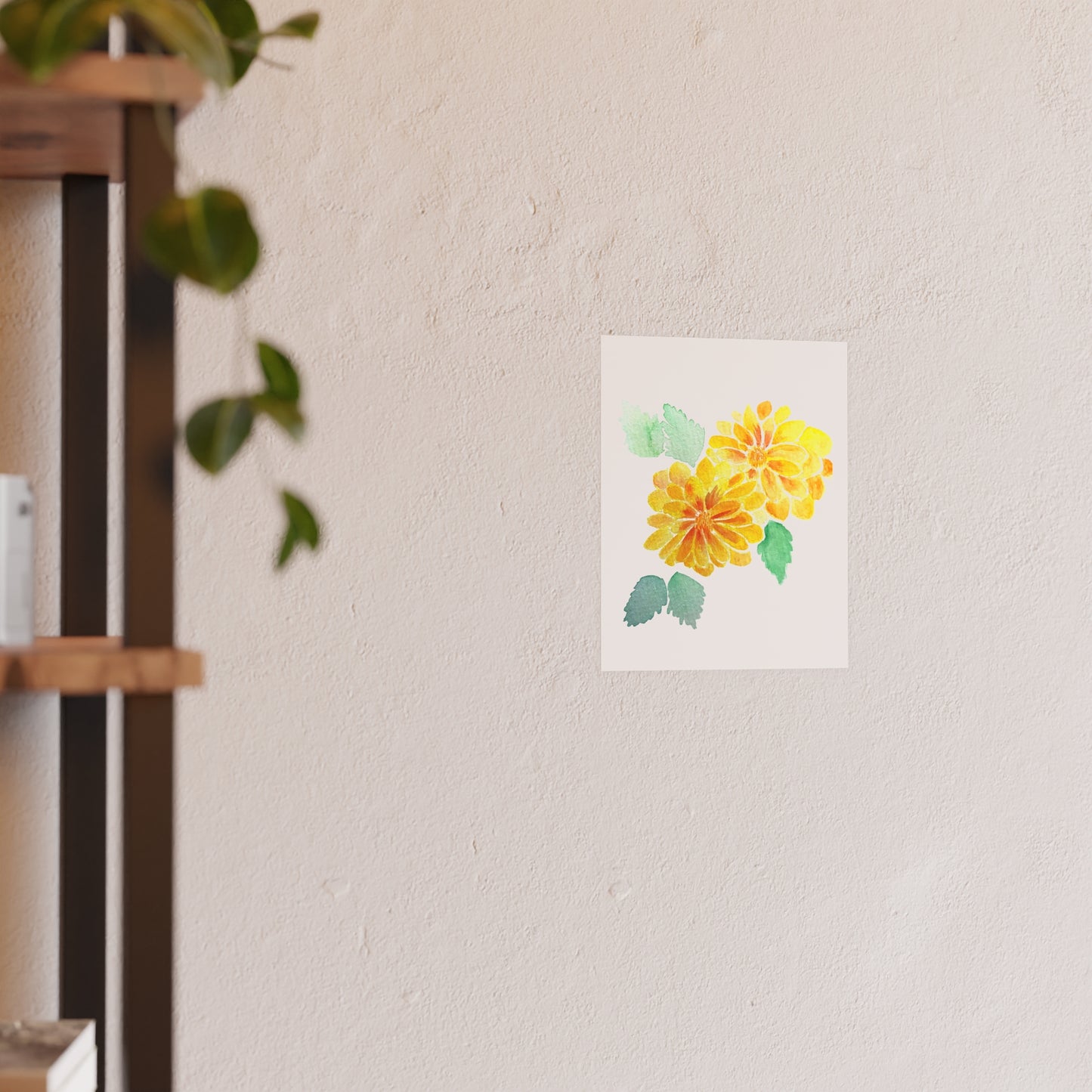 Apricot Redeye Dahlia | Satin & Archival Matte Prints