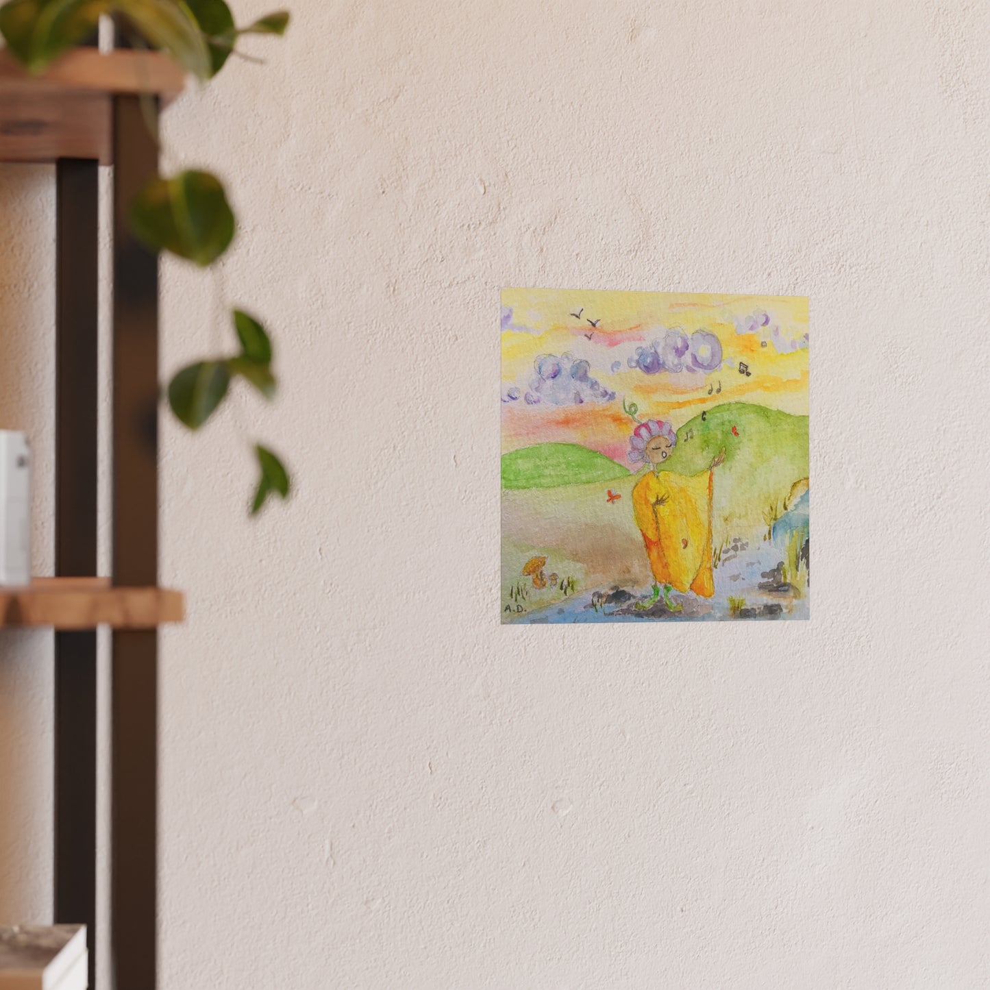 Stream side Singer Edgeless | Satin or Archival Matte Poster