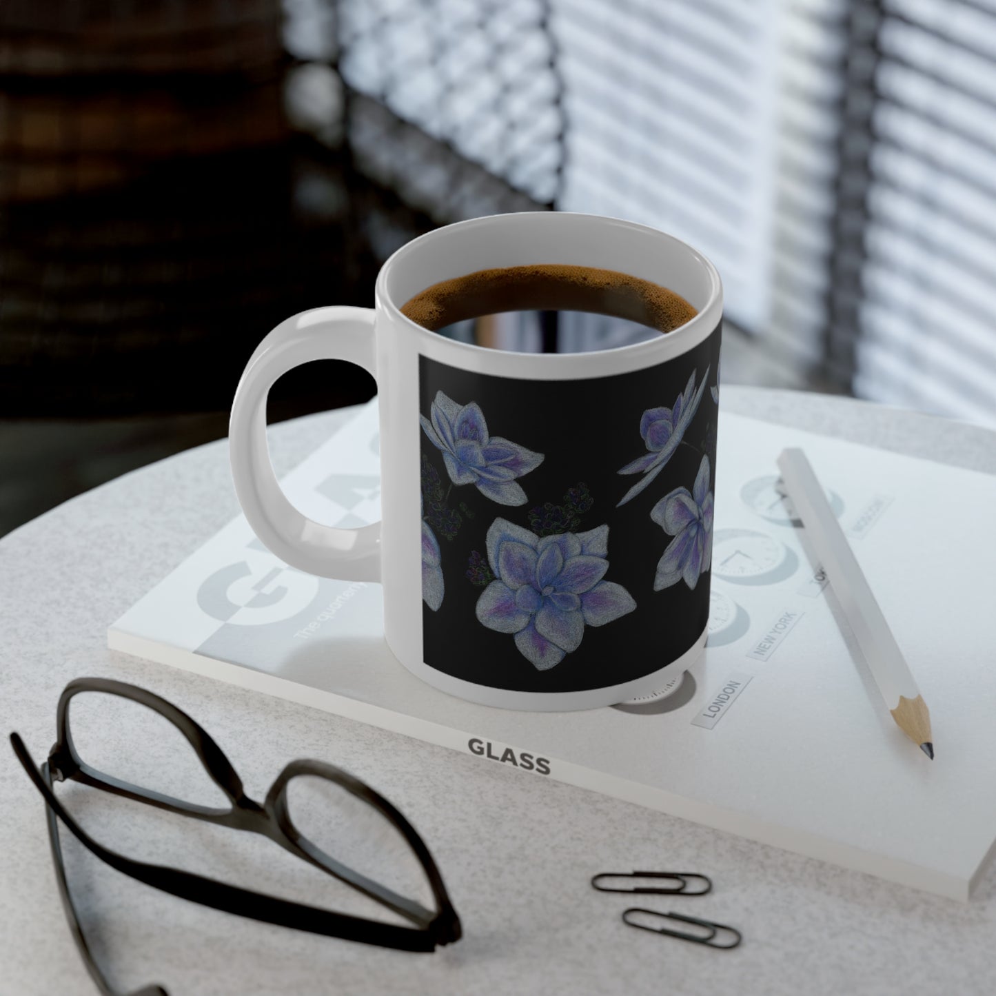 20oz Jumbo Mug | Stargazer Hydrangea Blossoms