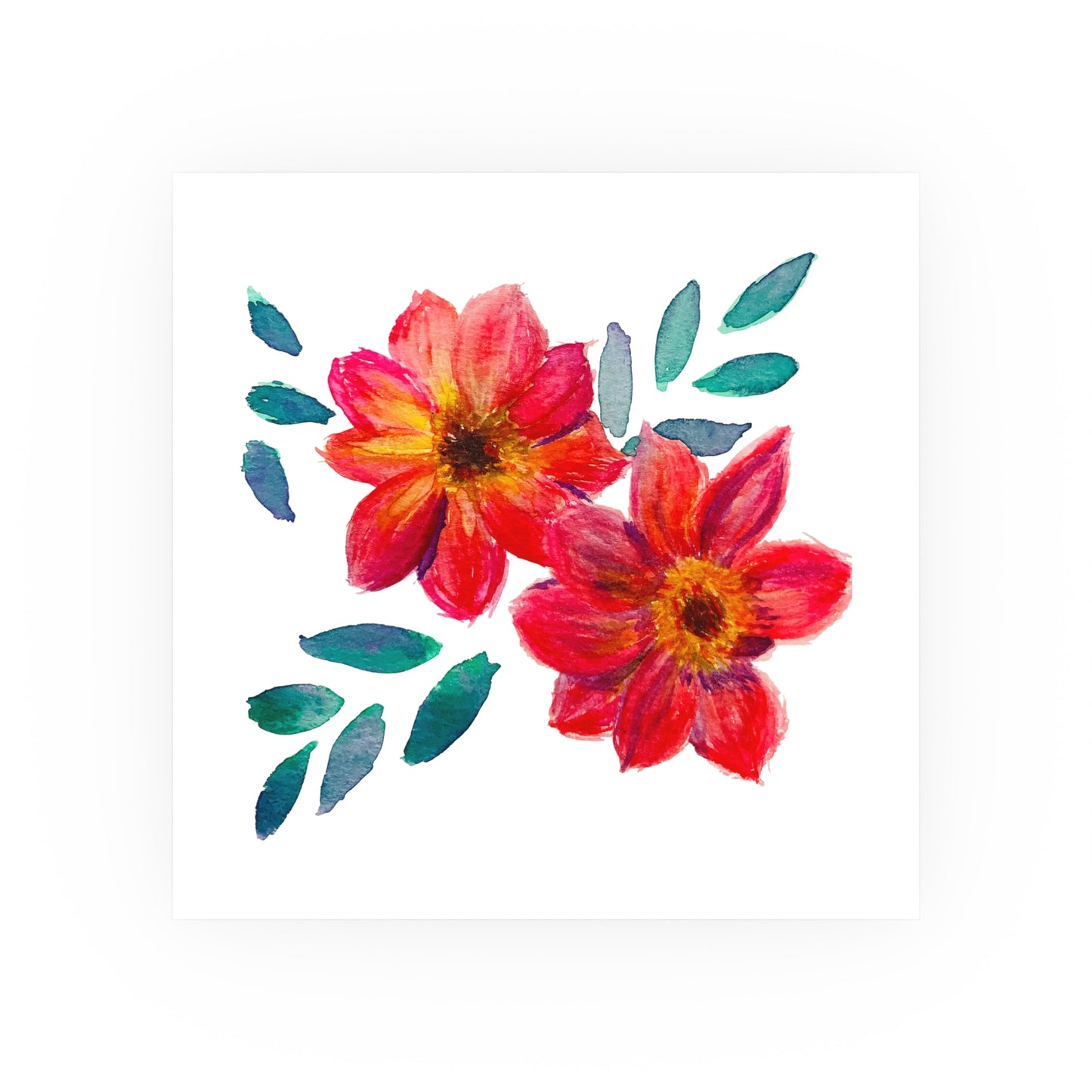 Happy Day Dahlia | Satin & Archival Matte Prints