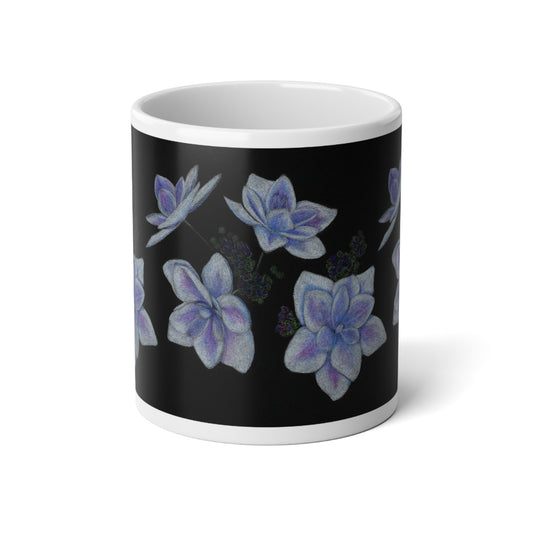 20oz Jumbo Mug | Stargazer Hydrangea Blossoms