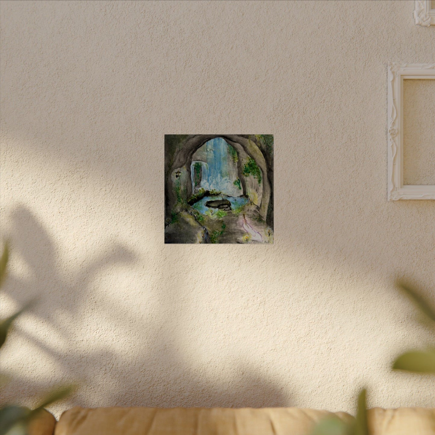Secret Grotto Edgeless | Textured Watercolor Matte Print