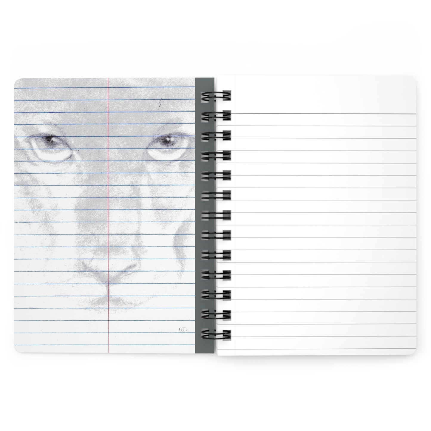 Pencil Panther Face Spiral Bound Journal | Lined Notebook