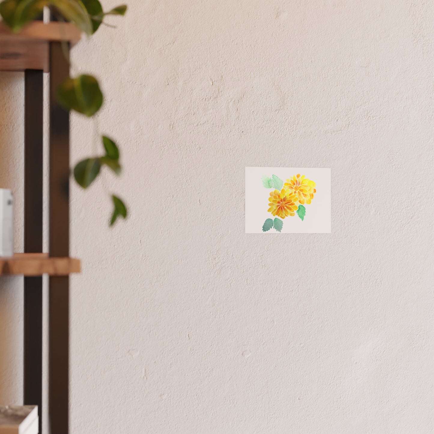 Apricot Redeye Dahlia | Satin & Archival Matte Prints