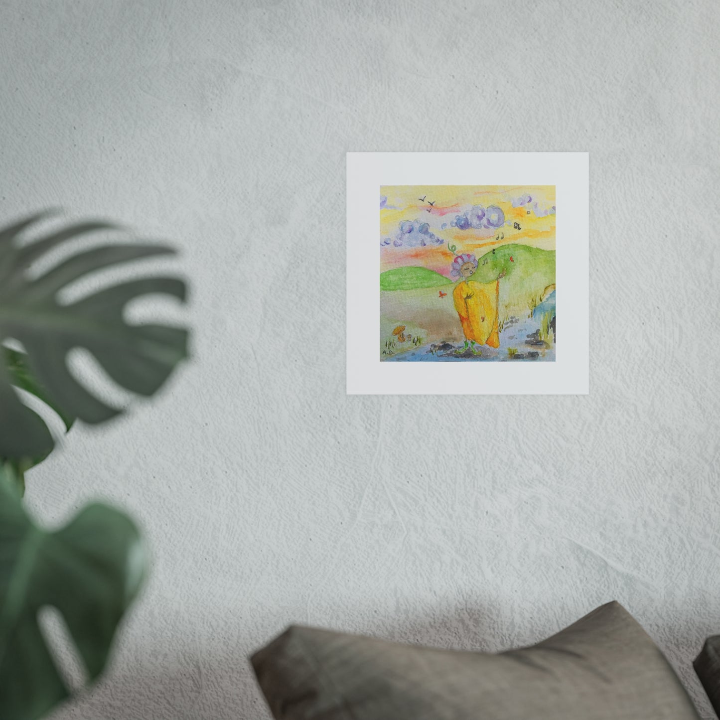 Stream side Singer | Satin or Archival Matte Poster