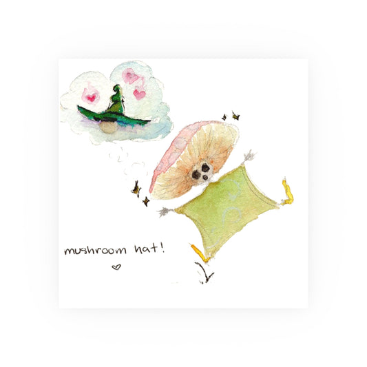 Mushroom Hat! | Satin & Archival Matte Prints