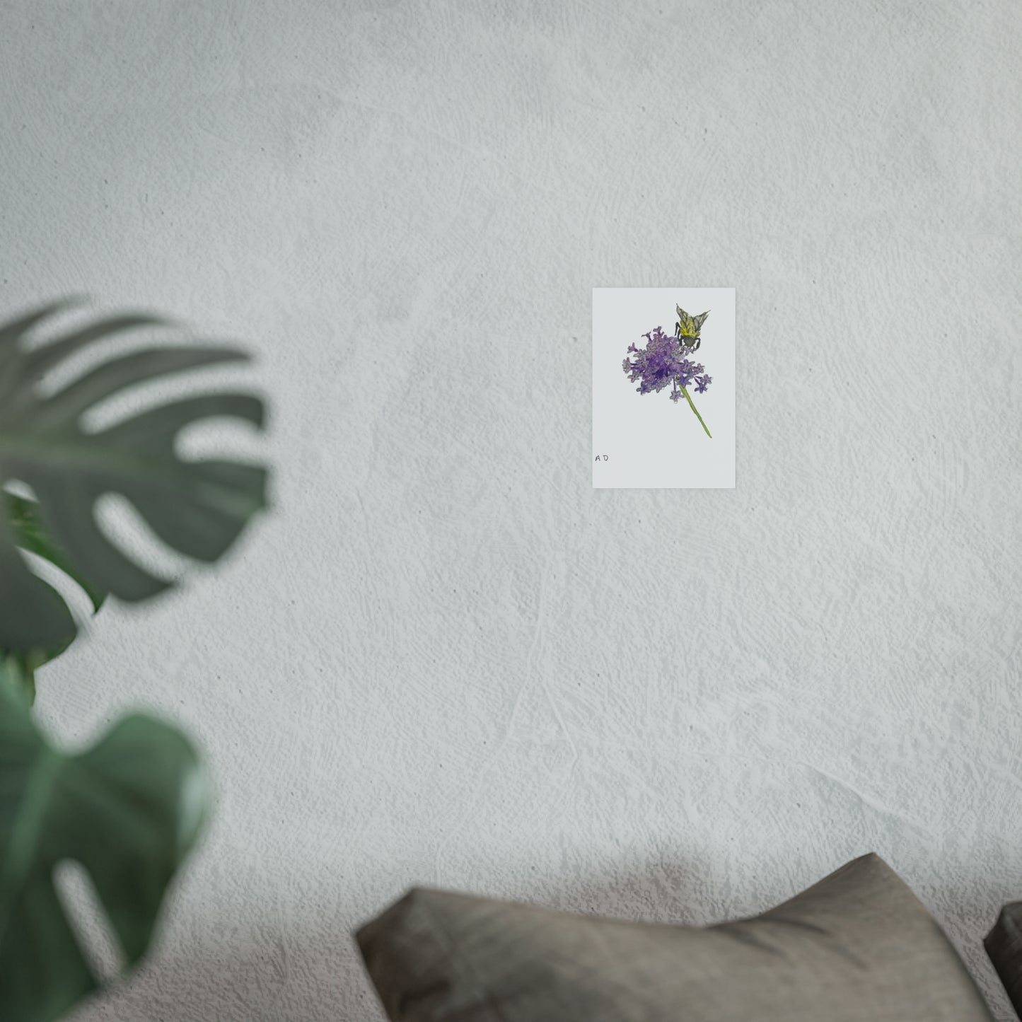 Bumblebee on Purpletop Vervain - Verbena | Satin & Archival Matte Prints