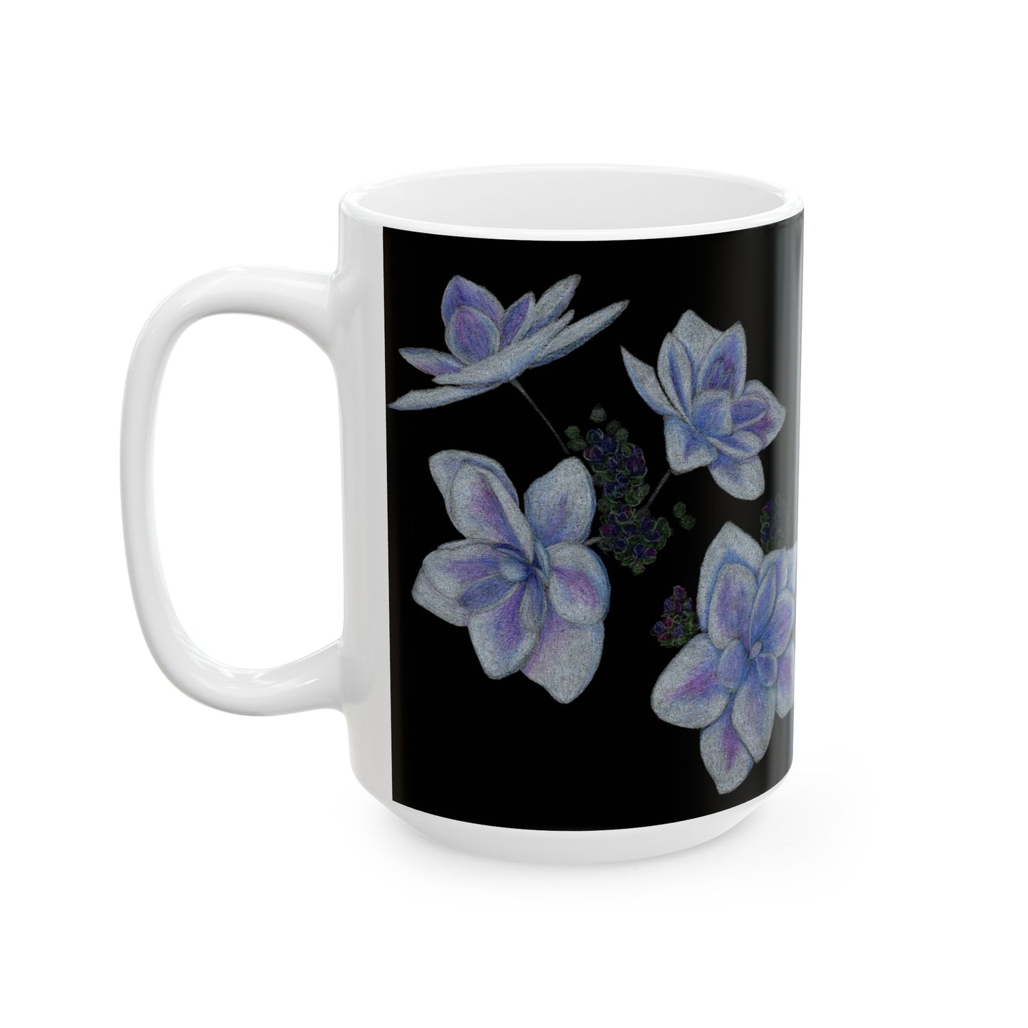 Ceramic Mug | Stargazer Hydrangea Blooms