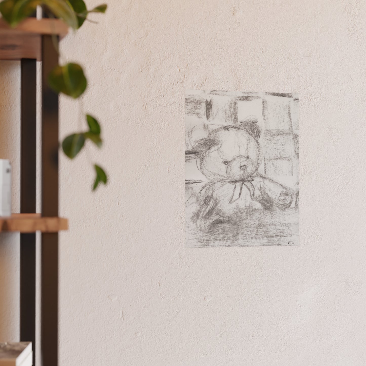 Hand-Drawn Teddy Sketch | Satin & Archival Matte Prints