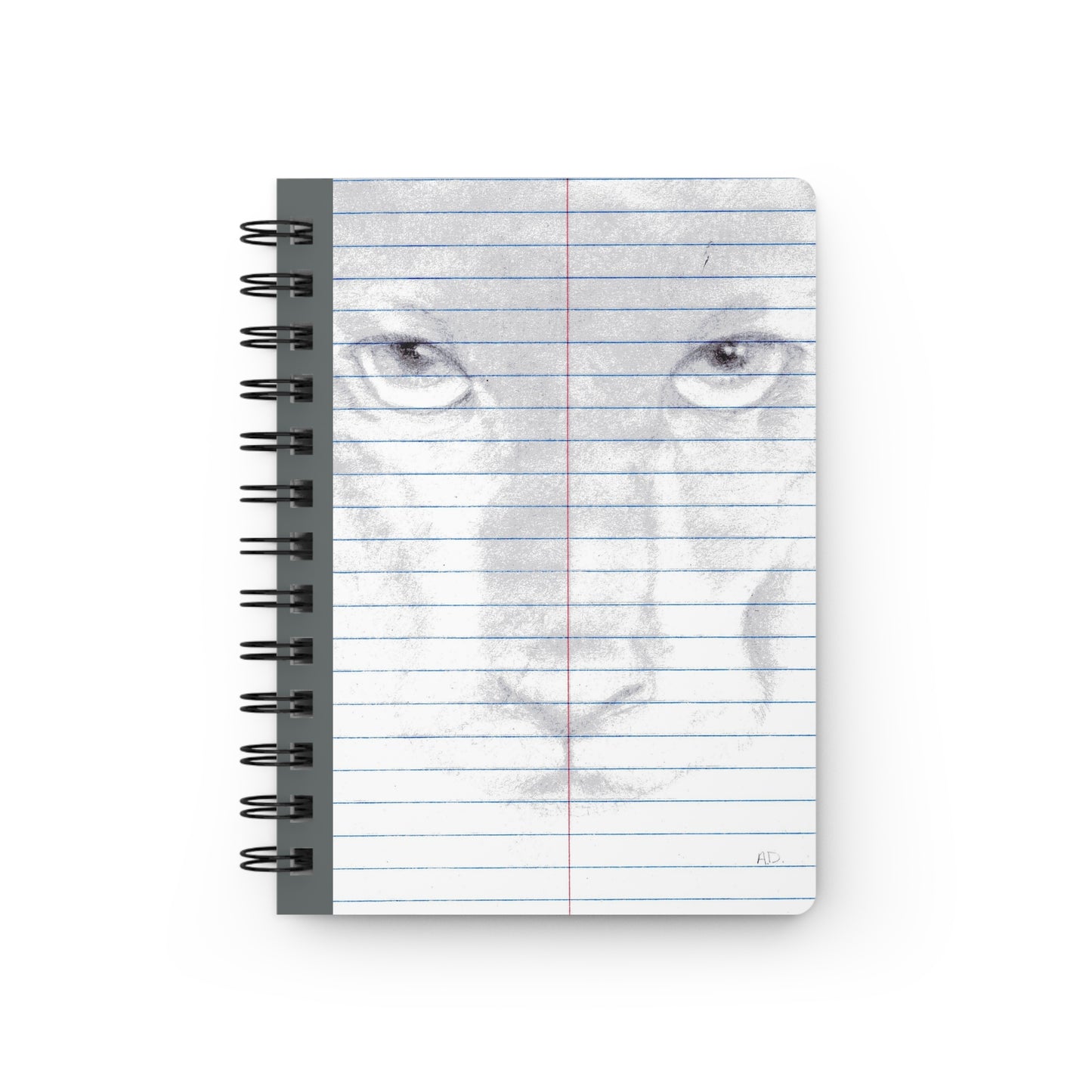 Pencil Panther Face Spiral Bound Journal | Lined Notebook