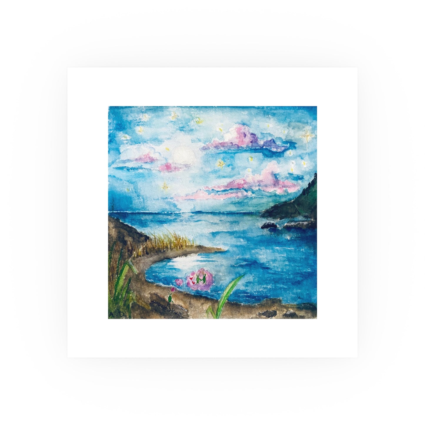 Seaside Love Bug and Scenery | Satin & Archival Matte Prints