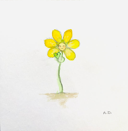 Happy Flower Watercolor | Digital Download